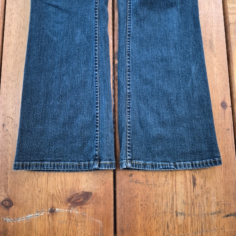 Signature by Levi Strauss & Co Womens Bootcut Jeans Dark Wash Size 10 Short - Picture 11 of 13